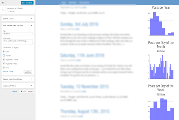 screenshot-6: The widget in the live preview area of the admin
